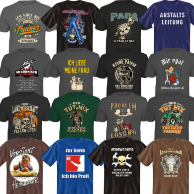 Lustige T-Shirts mit witzigen Sprüchen