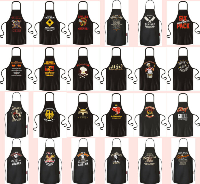 lustige grillschürzen verschiedene motive